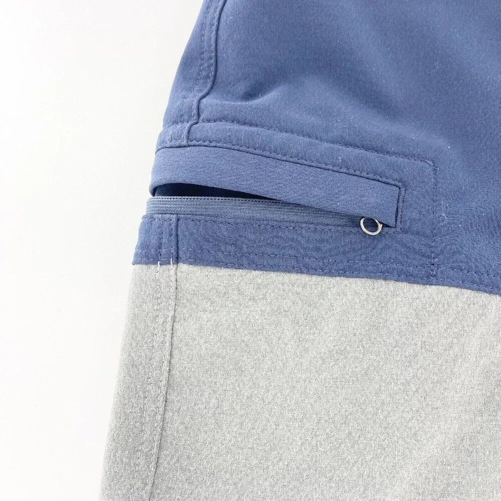 Toad&Co Mens Cetacean Color Block Boardshort 38 Spring‎ 2019 Blue & Gray Swim